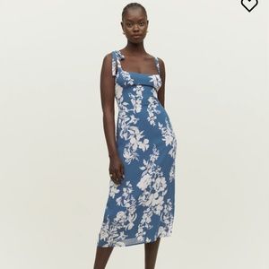 NWOT Reformation Besse size 4 cyanotype